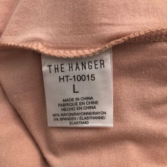 The Hanger VNeck Blush Short Sleeve Top Size Large - Picture 5 of 5